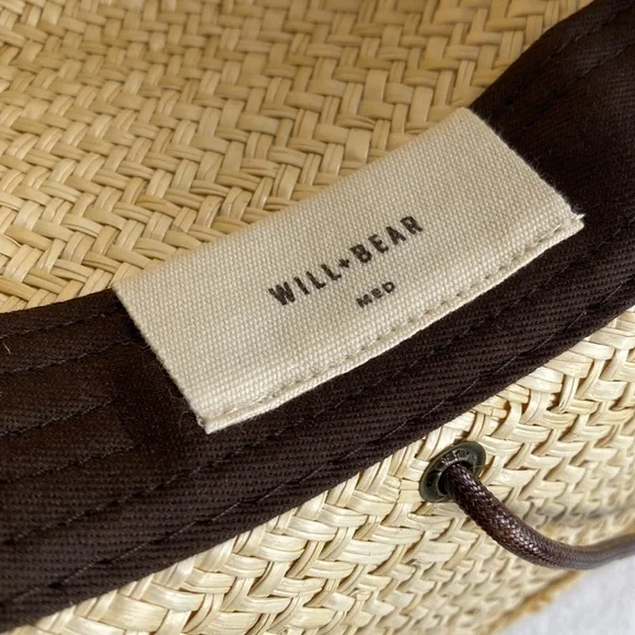 Will+Bear Rider Palm Straw Desert Sun Hat (Bone) *NWT* - Picture 10 of 13